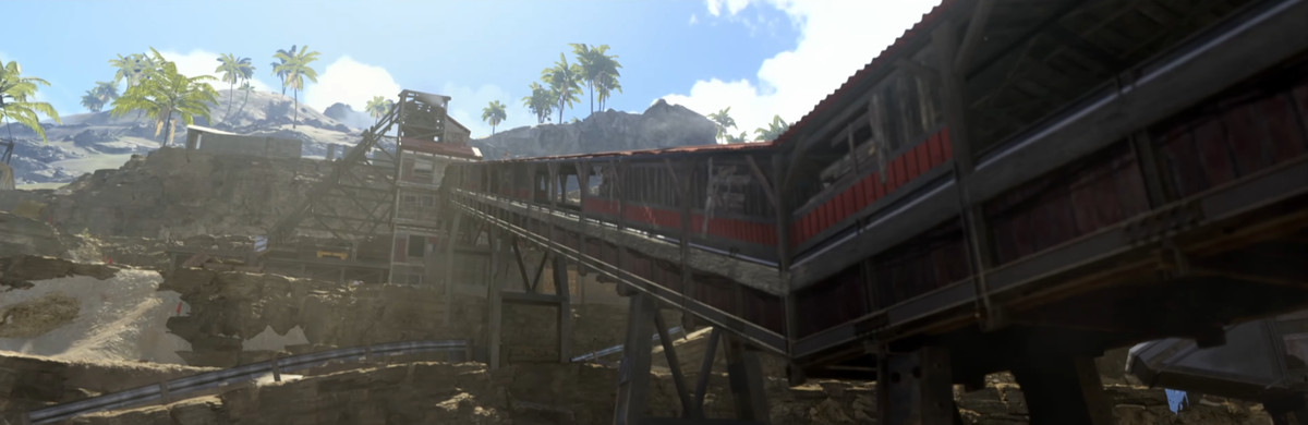 Eine verlassene Mine aus Call of Duty: Warzones neuer pazifischer Inselkarte