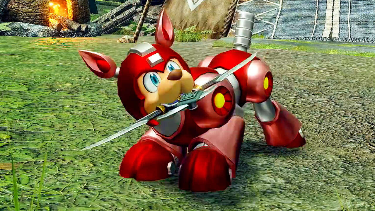 Monster Hunter Rise stellt Mega Mans Robo-Dog Rush vor