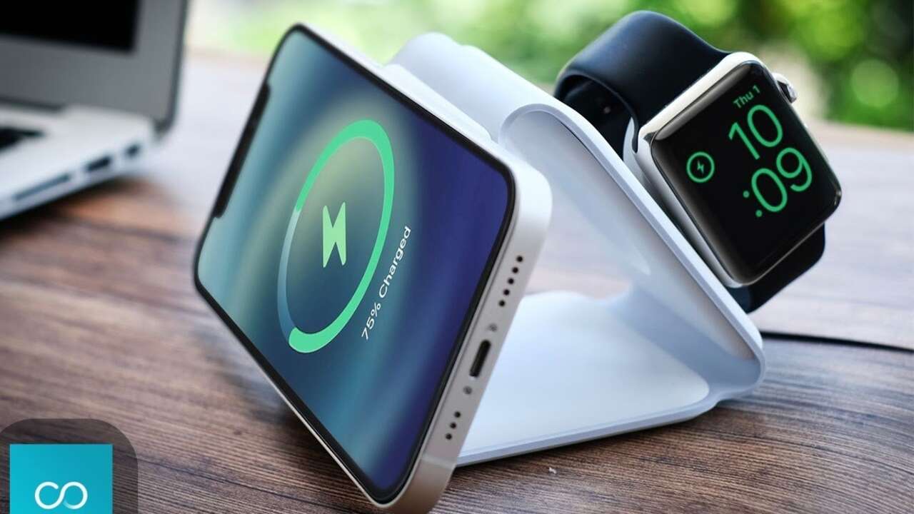 Laden Sie Ihr iPhone, Ihre Apple Watch und Ihre AirPods mit dieser kabellosen MagSafe-Ladestation auf