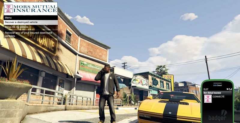 Mors Mutual Insurance in GTA Online ermöglichte es Spielern, ein zerstörtes Fahrzeug restaurieren zu lassen (Bild via gta.fandom.com)