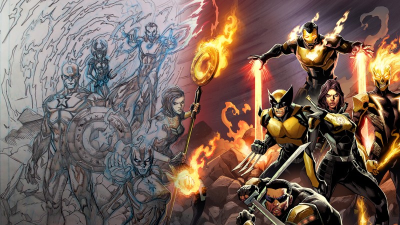 Marvel's Midnight Suns Game Informer Cover Zeitraffer