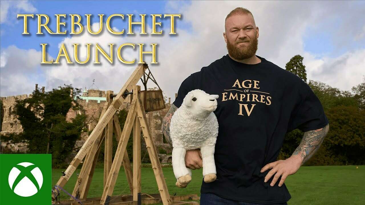 Beobachten Sie, wie der Berg von GoT aus versucht, für AoE 4 Dinge weiter als ein Trebuchet zu werfen