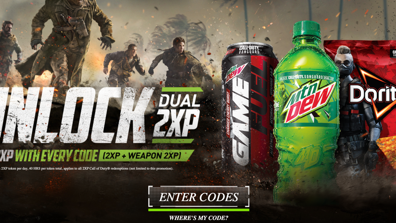 Iss Doritos und trinke Mountain Dew, um doppelte XP in Call of Duty: Warzone und Vanguard zu erhalten