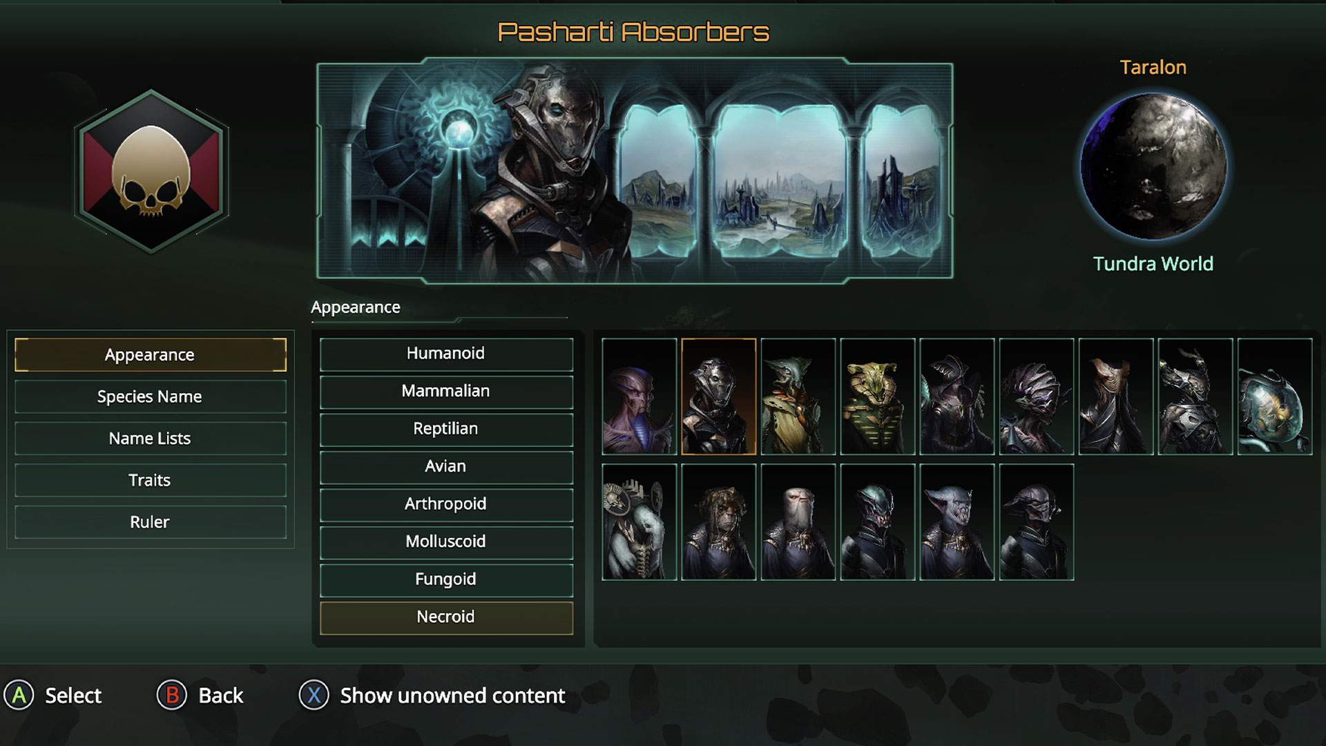 Menü-Screenshot