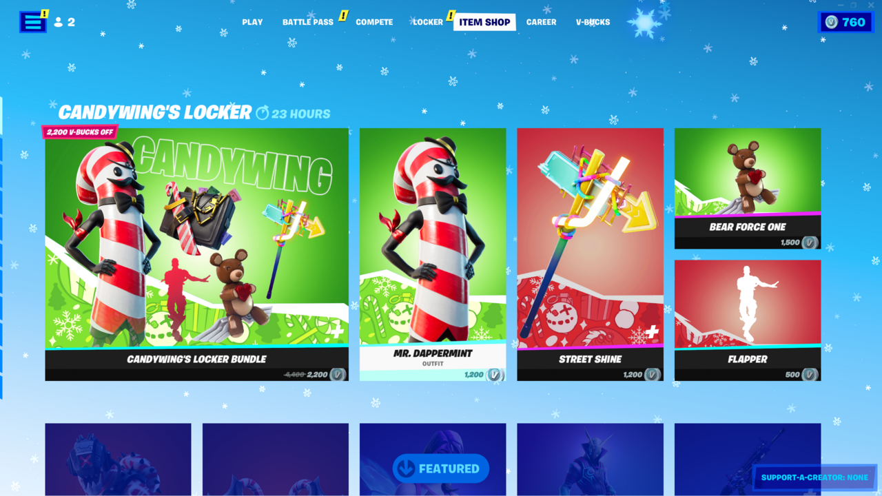 Was ist heute im Fortnite Item Shop – 18. Dezember 2021: Candywing’s Locker Bundle