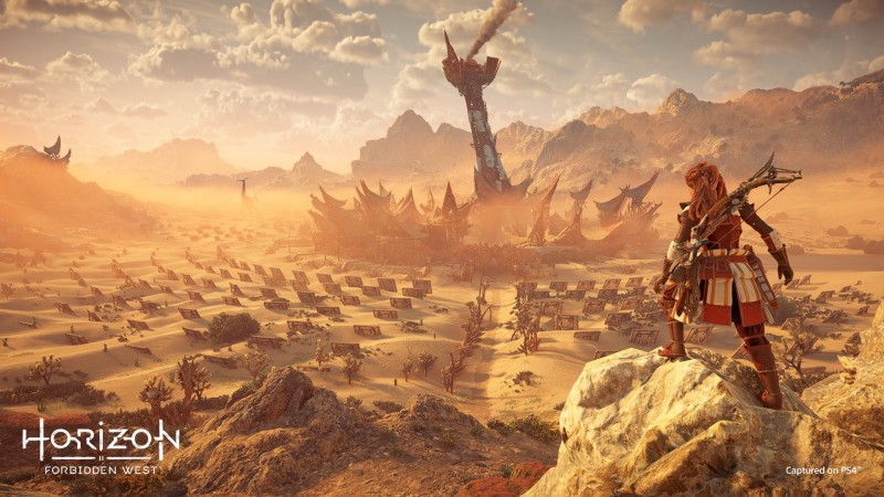 Guerilla teilt Bilder von Horizon Forbidden West, das auf PlayStation 4 läuft