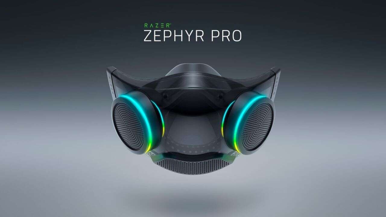 Die verbesserte Razer Zephyr Pro-Maske fügt eine Sprachverstärkung hinzu