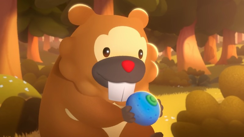 Sieh zu, wie sich ein ungeschickter Bidoof in diesem animierten Pokémon-Kurzfilm beweist