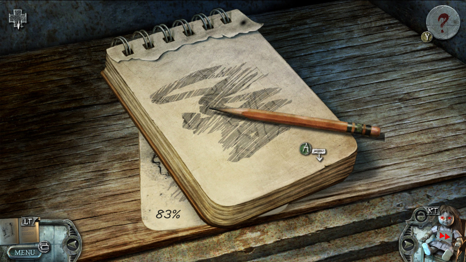 Notizblock und Bleistift