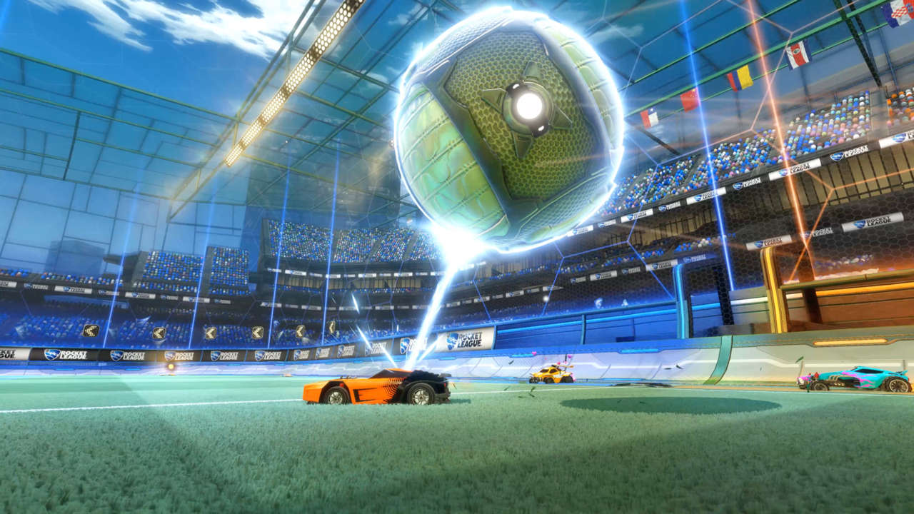 Rocket League-spielender Hund schießt ein Tor, was hast du in letzter Zeit gemacht?