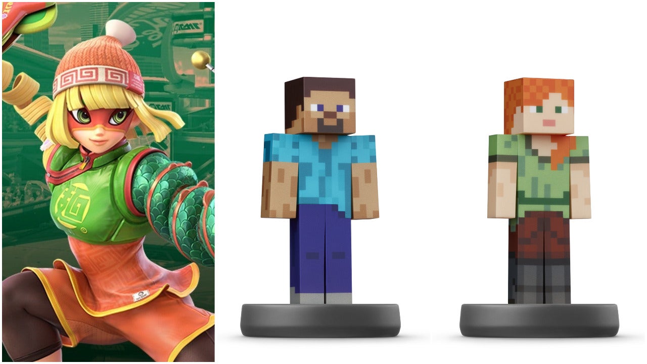 Min Min Super Smash Bros. Ultimate amiibo Erscheinungsdatum bekannt gegeben, Minecraft Steve & Alex amiibo verzögert