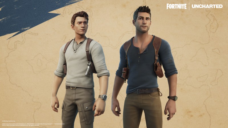 Nathan Drake und Chloe Frazer von Uncharted werden in Fortnite auf Schatzsuche gehen