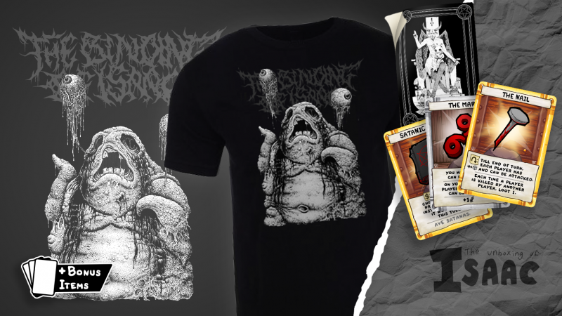 Heavenly and Hellish Monthly Merch kommt mit dem Unboxing von Isaac