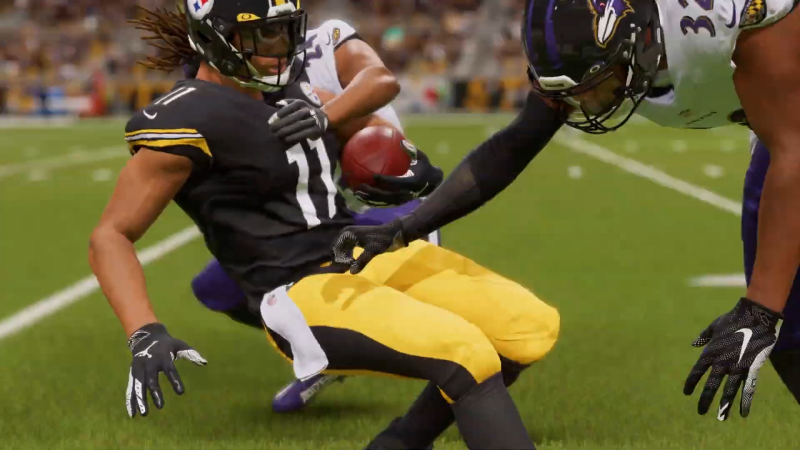 Siehe FieldSense von Madden NFL 23 in Aktion