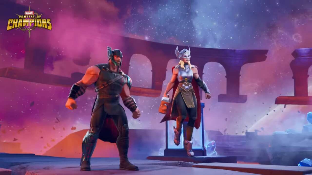 Sowohl Thor als auch Jane Foster Thor nehmen jetzt am Marvel Contest of Champions teil, um Love and Thunder zu feiern
