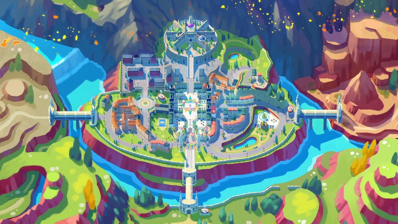 Hochskalierte Pokemon Scarlet & Violet Map bietet einen genaueren Blick auf die Paldea-Region