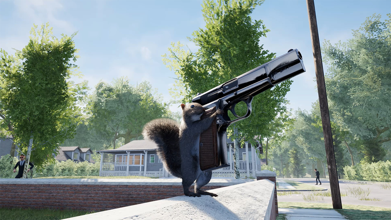 Eichhörnchen mit einer Waffe ist ein bevorstehendes Steam-Spiel, das in Unreal Engine 5 über ein Eichhörnchen mit … nun ja … einer Waffe gebaut wurde