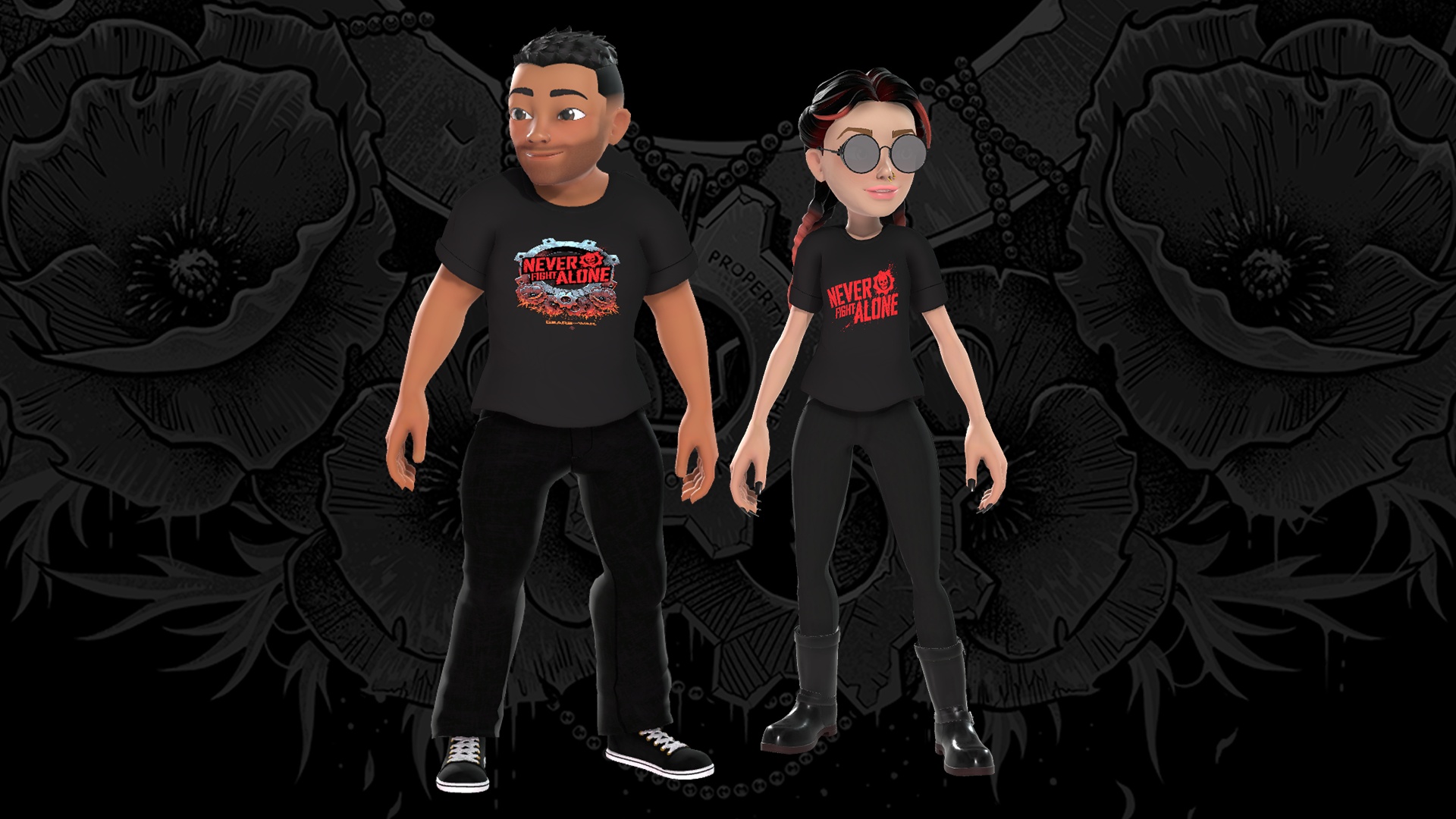 Gänge - kämpfen Sie nie allein Avatar-T-Shirt Bild
