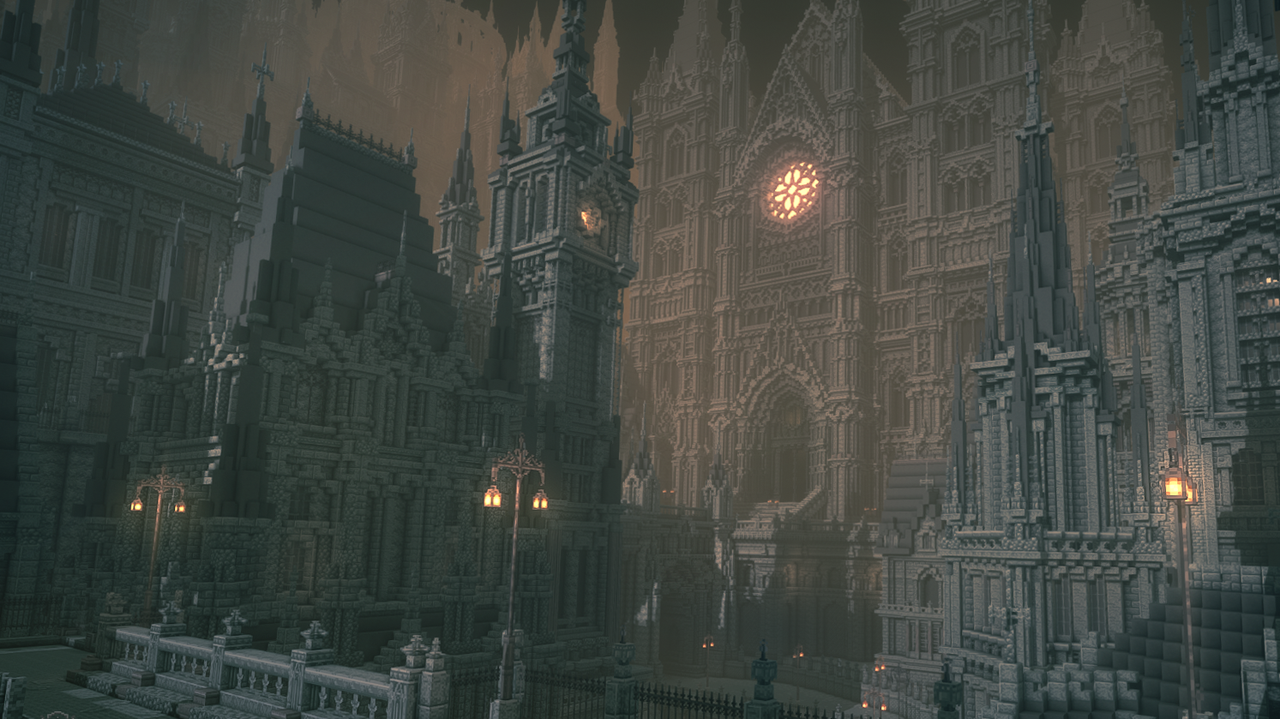 Bloodbornes Yharnam in wunderschönem Minecraft Mega Build neu erstellt