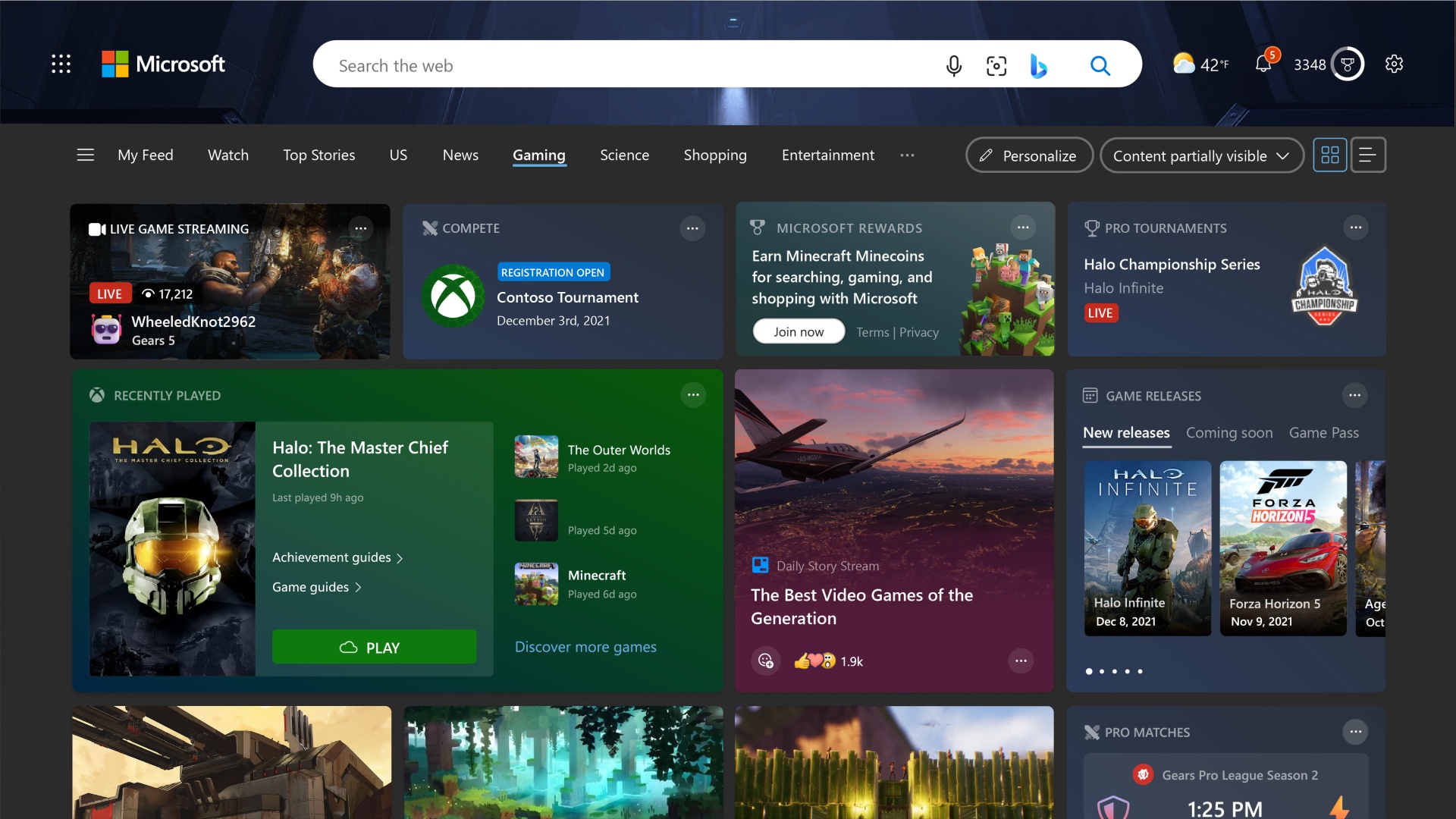 Gaming im Edge-Screenshot