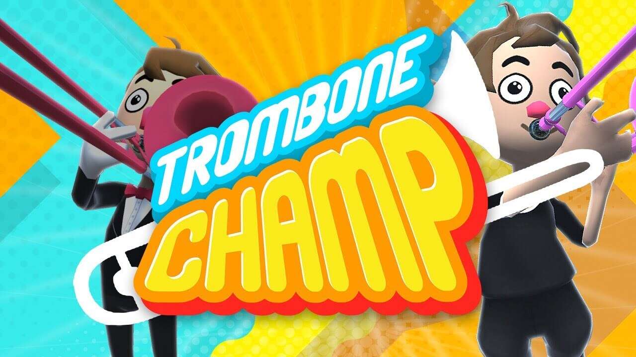 Ein Streamer spielt Posaunenchampion mit einer echten Posaune