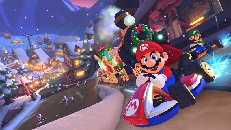 Die dritte DLC-Welle von Mario Kart 8 Deluxe fügt diese Weihnachtszeit Merry Mountain und Peach Gardens hinzu