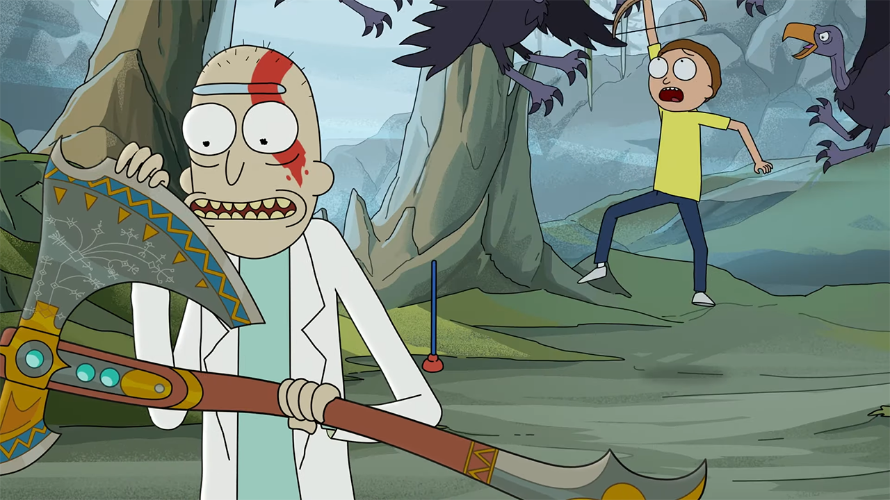 God of War Ragnarok und Rick and Morty Crossover ist eine Werbung, die der Neun Reiche würdig ist