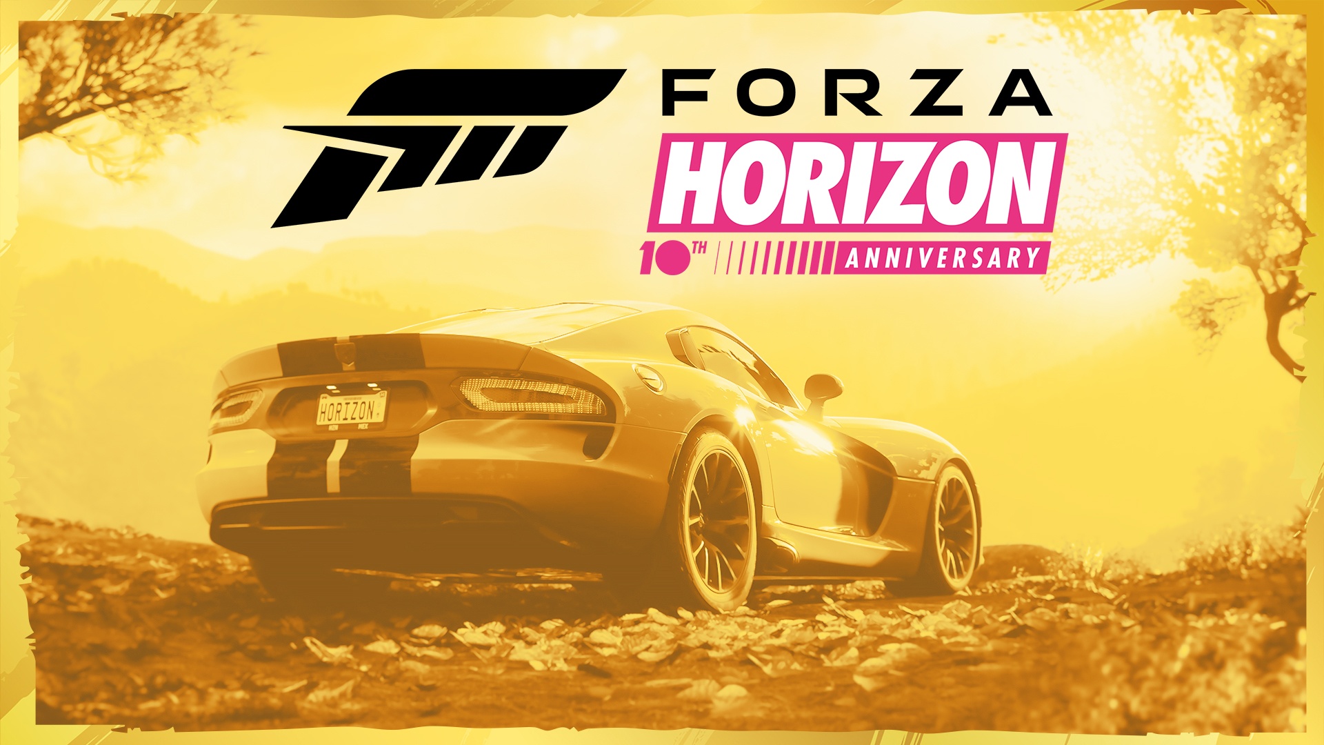 Asset zum 10-jährigen Jubiläum von Forza Horizon