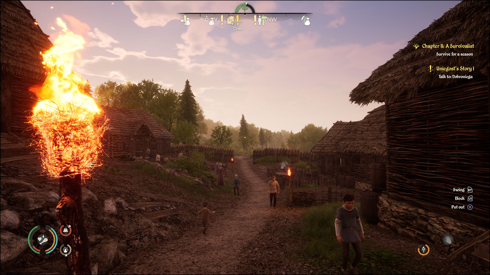 Screenshot am Abend