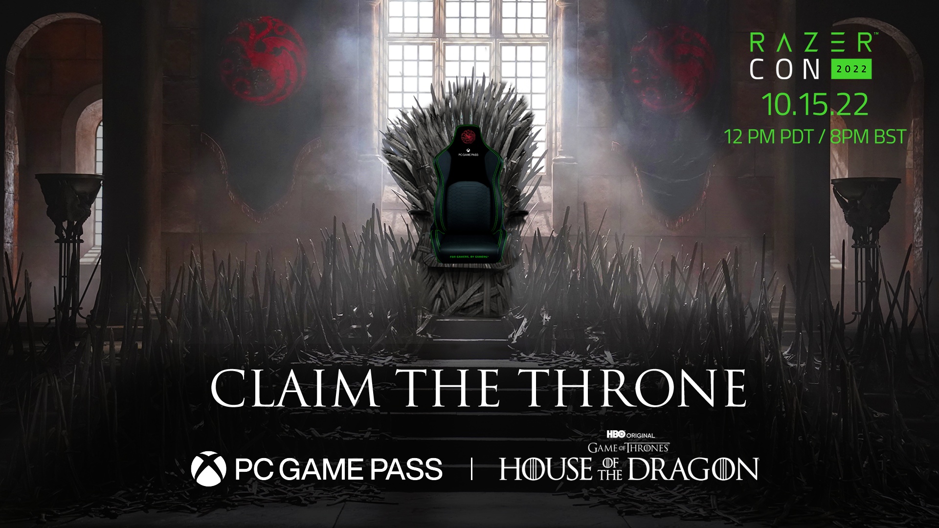 Finden Sie heraus, wer auf dem PC Game Pass House of the Dragon Gaming Throne sitzen wird