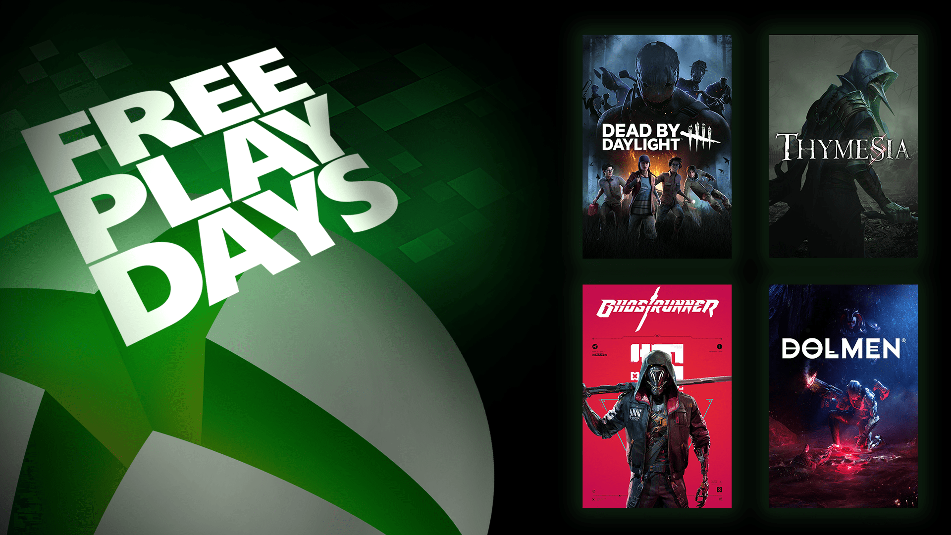 Kostenlose Spieltage – Dead by Daylight, Ghostrunner, Thymesia und Dolmen