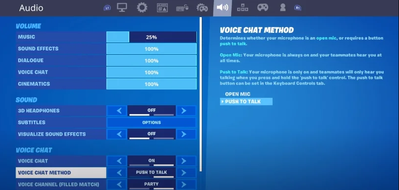 So verwenden Sie Push-to-Talk in Fortnite Season 2 auf PS4