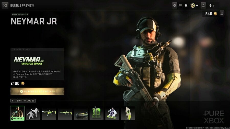 neymar cod xbox