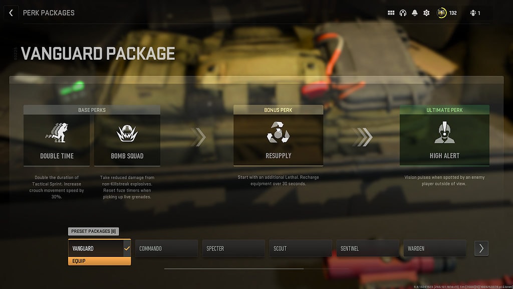 Vanguard Perk-Paket in Warzone 2 Avantgarde-Vergünstigungen