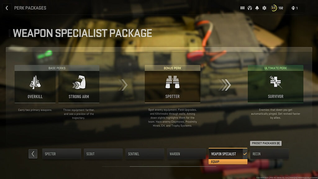 Waffenspezialisten-Perk-Paket in Warzone 2 Das beste Perk-Paket in Warzone 2