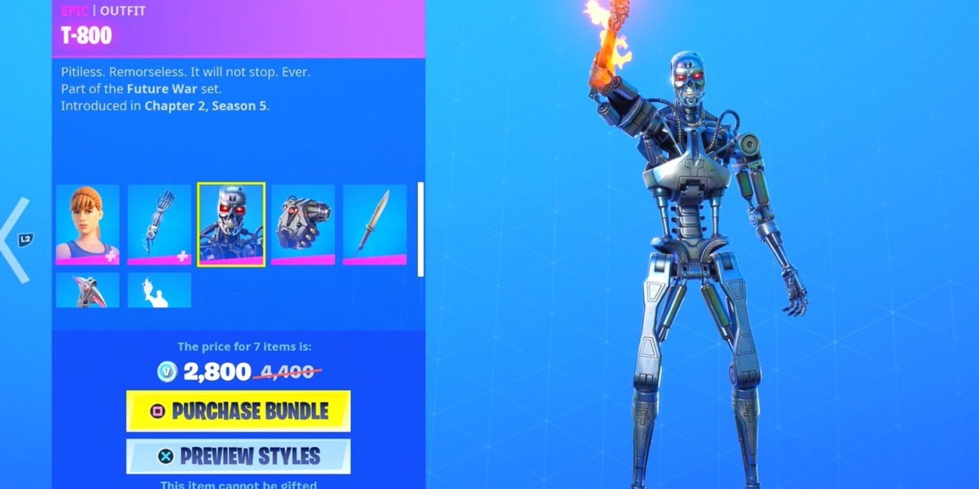 der t-800 skin in fortnite