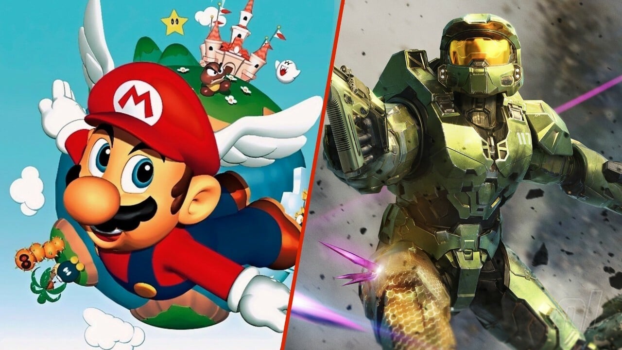 Zufällig: Halo Infinite Player baut Peachs Schloss aus Super Mario 64 nach