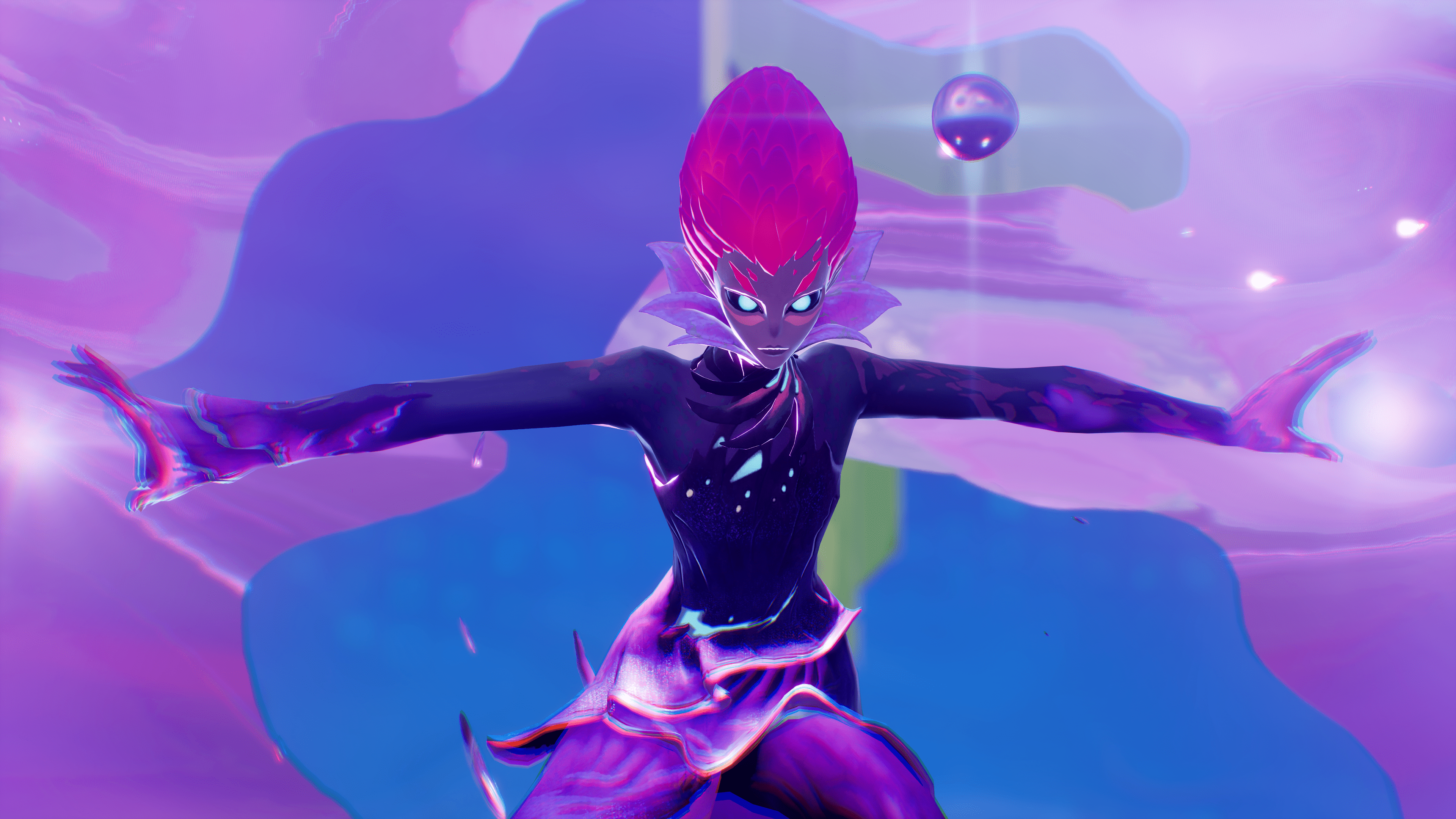 The Herald Fortnite Kapitel 3, Staffel 4 Der von Chrom umgebene Herold in Fortnite Kapitel 3, Staffel 4