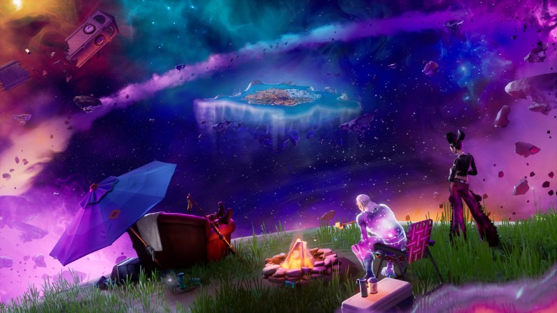 Das Finale von Fortnite Kapitel 3 endet mit einem ersten Blick auf die neue Karte und die neuen Skins von Kapitel 4