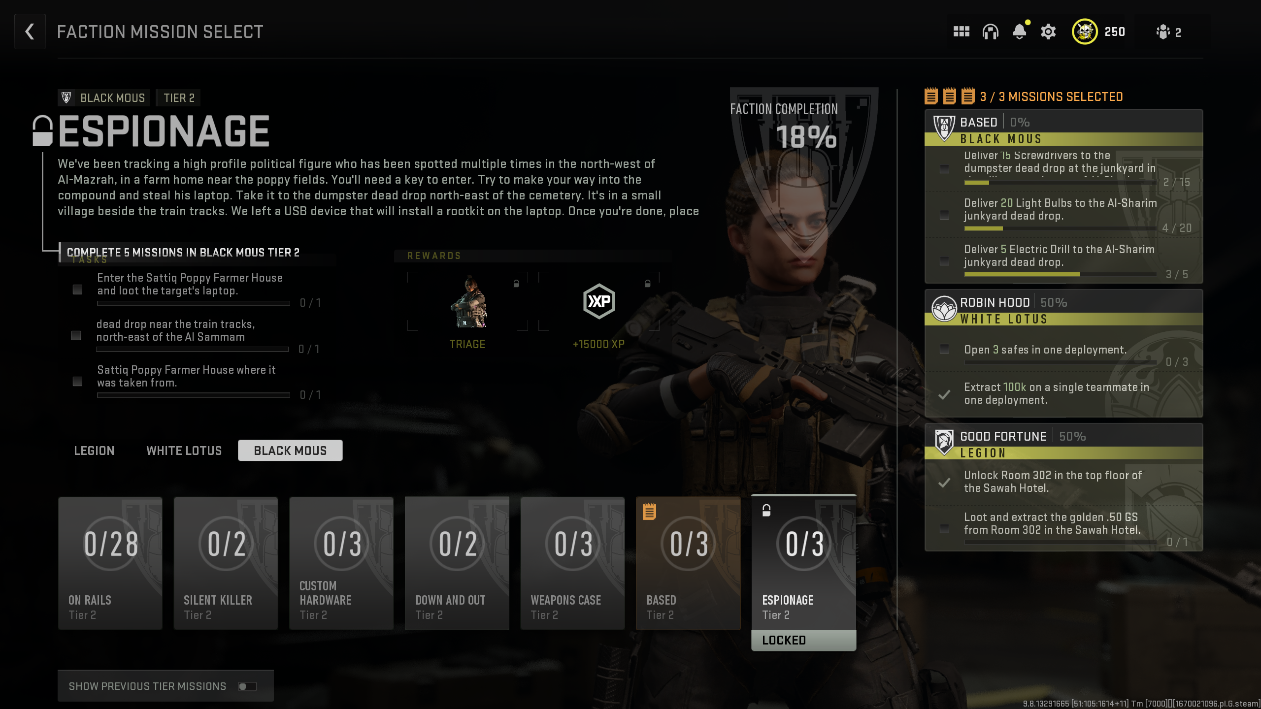 Call of Duty Warzone 2.0 DMZ-Modus kostenlose Operator-Skins als Belohnung für das Abschließen von Fraktionsmissionen