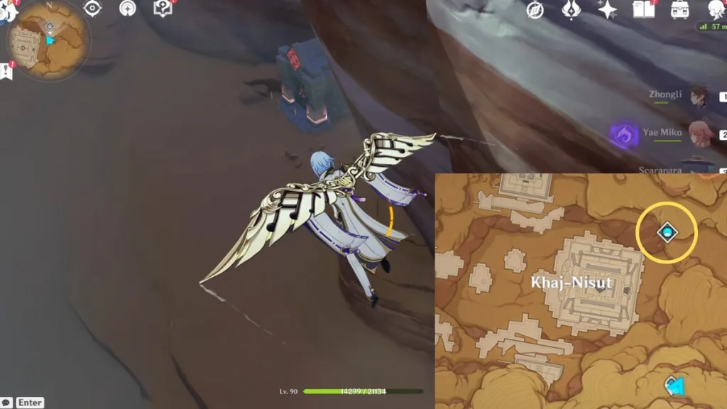 Wo man Desert Pavilion Chronicle & Flower of Paradise Lost Artifacts in Genshin Impact farmen kann