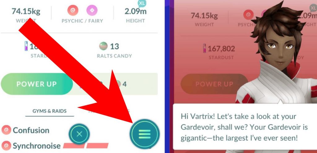 So schätzen Sie die Pokemon-Größe von Pokemon GO ein