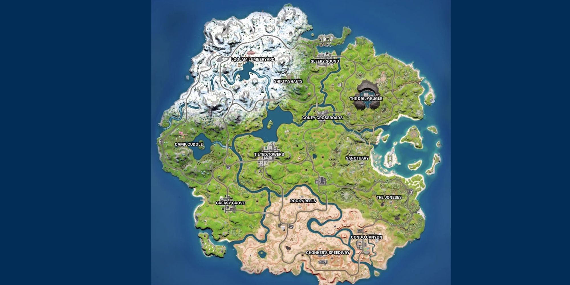Fortnite Kapitel 3 Staffel 1 Karte