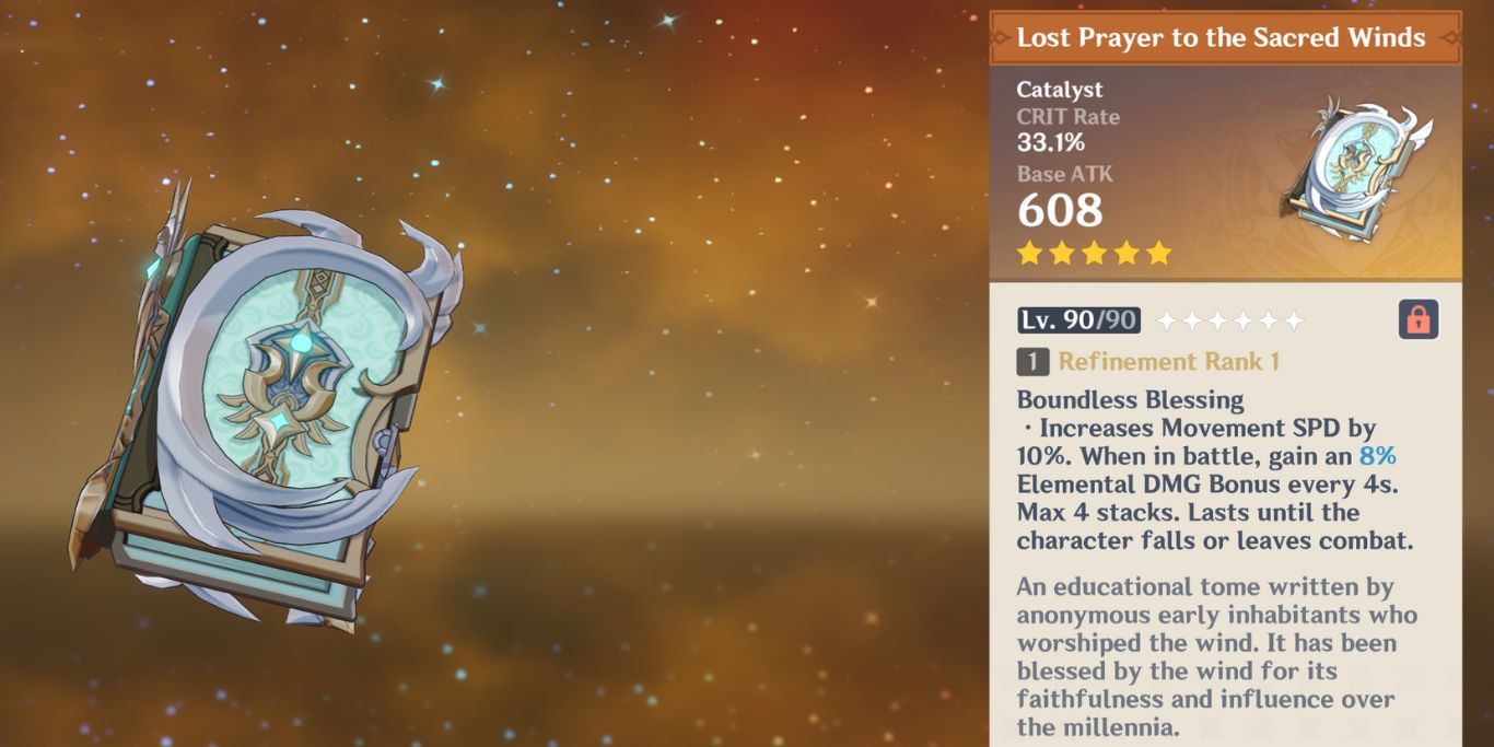 Genshin Impact Lost Prayer To The Sacred Winds Beschreibung
