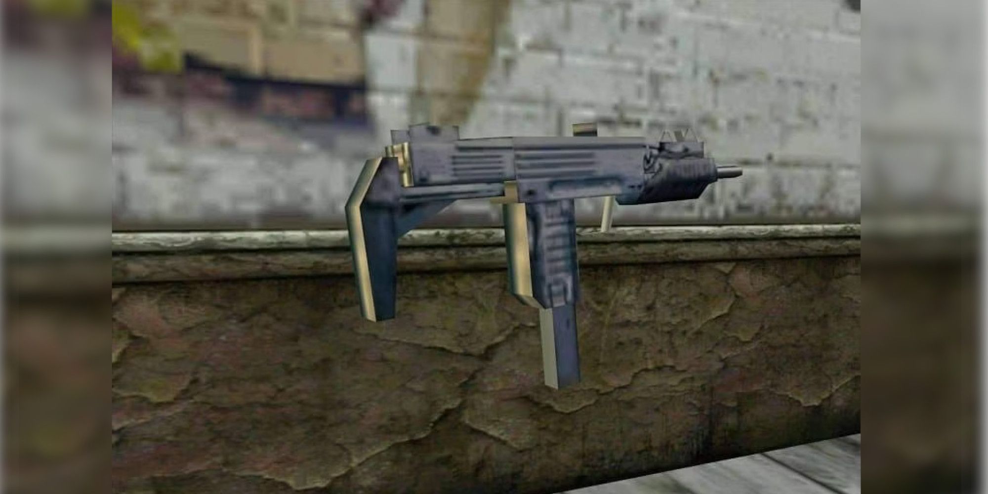 Eine Uzi SMG, die in GTA San Andreas mit zwei Waffen geführt werden kann