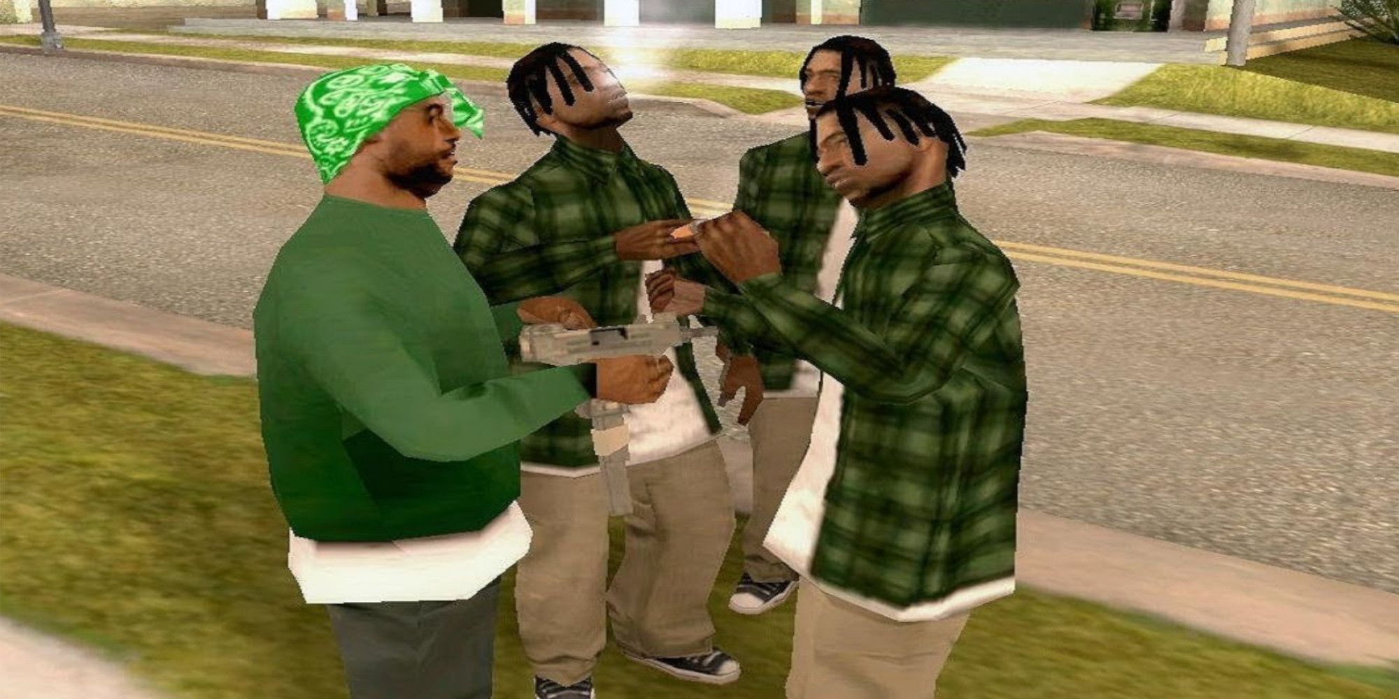 Eine freundliche Bande versammelt sich in San Andreas