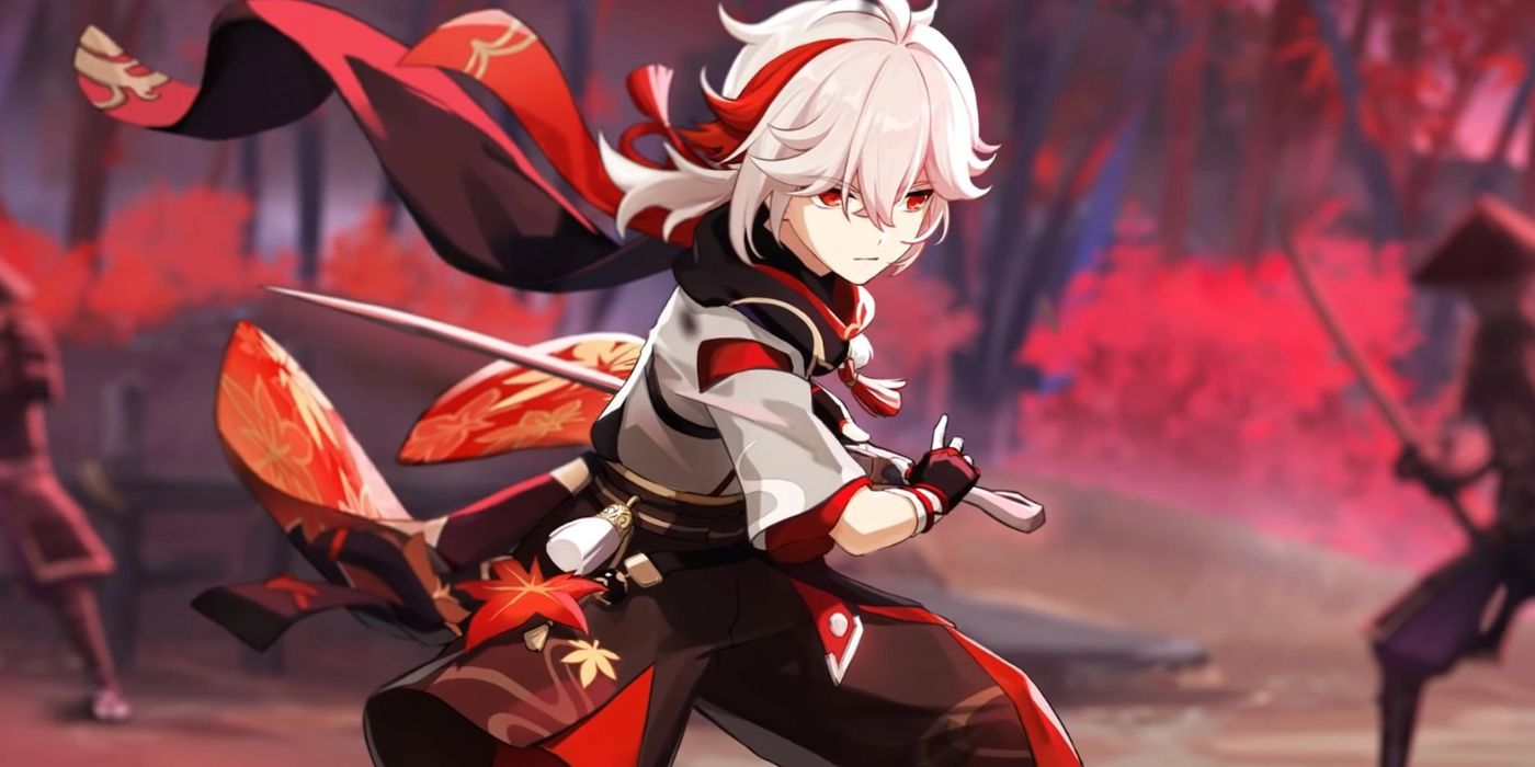 Kaedehara Kazuha in Genshin Impact.