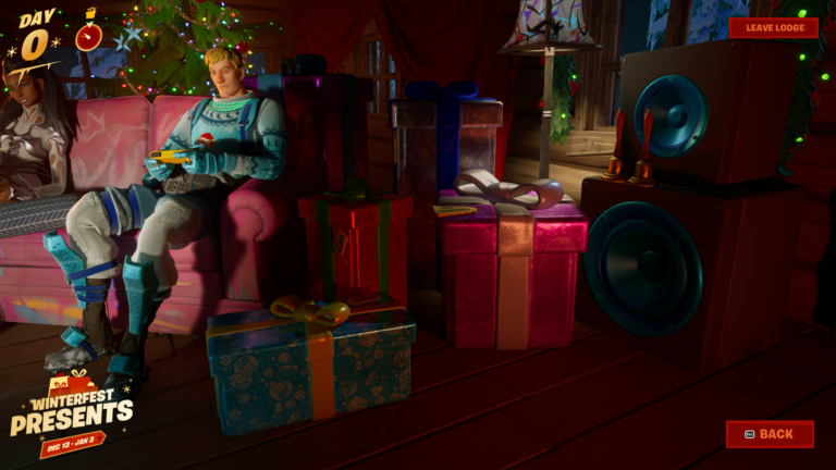 So öffnen Sie Geschenke in Fortnite Winterfest 2022