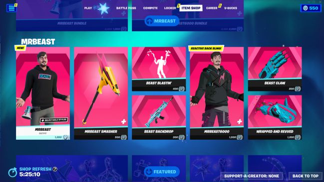 Die weltweit meist abonnierten YouTuber-Hits Fortnite: Das sind die Outfits von MrBeast