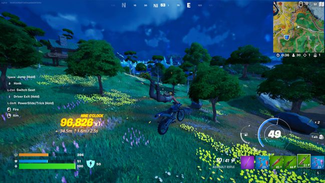 Fortnite: eine schnelle und einfache Methode, um viele Trickpunkte mit Dirt Bikes zu bekommen